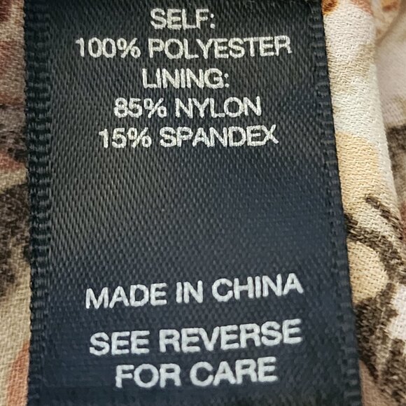 Buckle Black Floral Blouse – Women’s Small Boho Peasant Top – Smocked Waist Flow - Picture 8 of 9